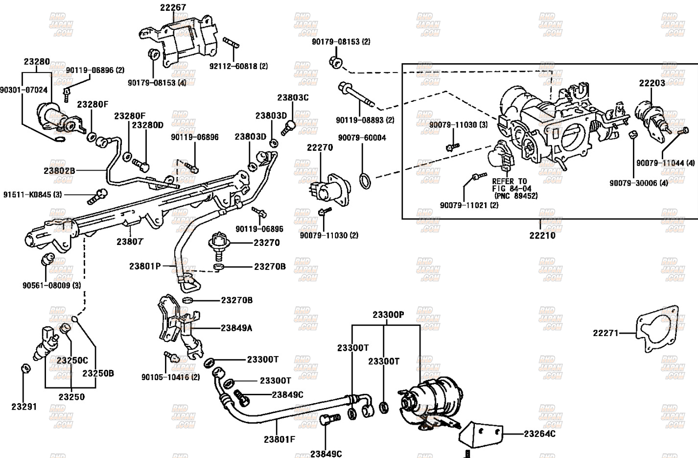 Toyota OEM Fuel Filter - JZA80 2JZGTE